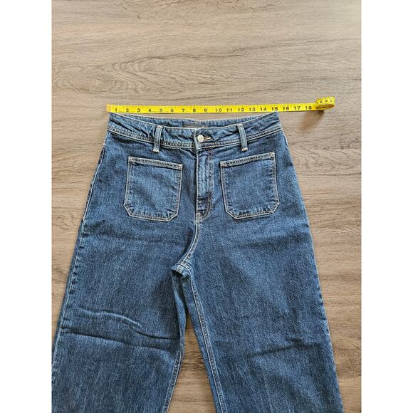 mavi Women's Dark Wash Paloma Marine Wide Leg Jeans Size 29 - Picture 13 of 16